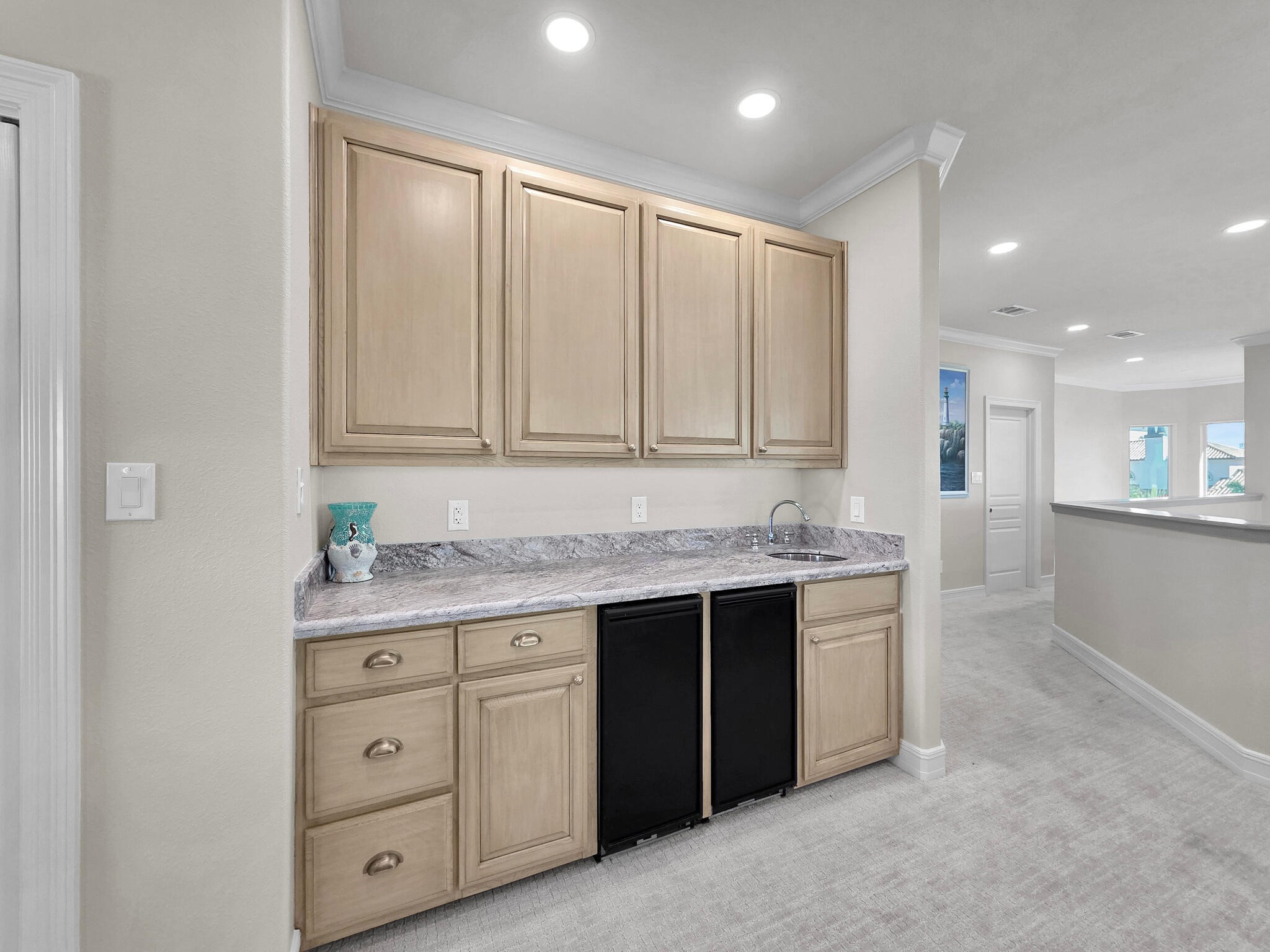 425 Island Way Port Arthur, TX 77640 - Photo 24 of 49 a bathroom with a granite countertop sink and a mirror