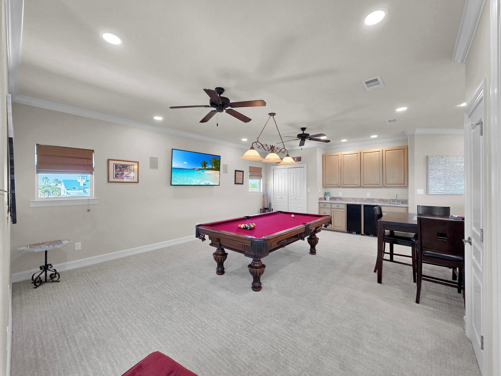 425 Island Way Port Arthur, TX 77640 - Photo 26 of 49 a living room with furniture a pool table and a couch
