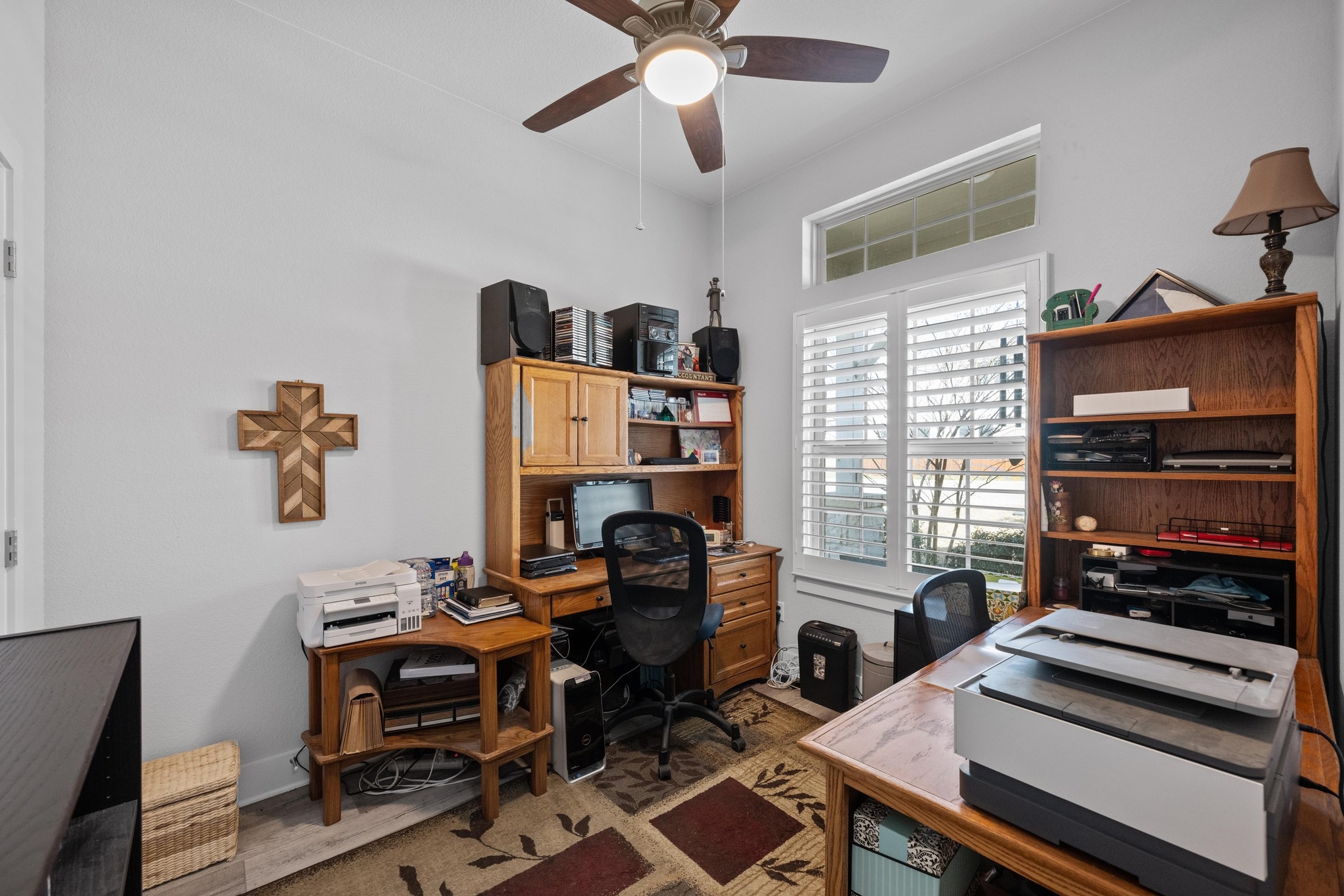 217 Palio Place Georgetown, TX 78628 - Photo 17 of 40 a view of a workspace with furniture