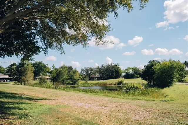 a view of building with outdoor space