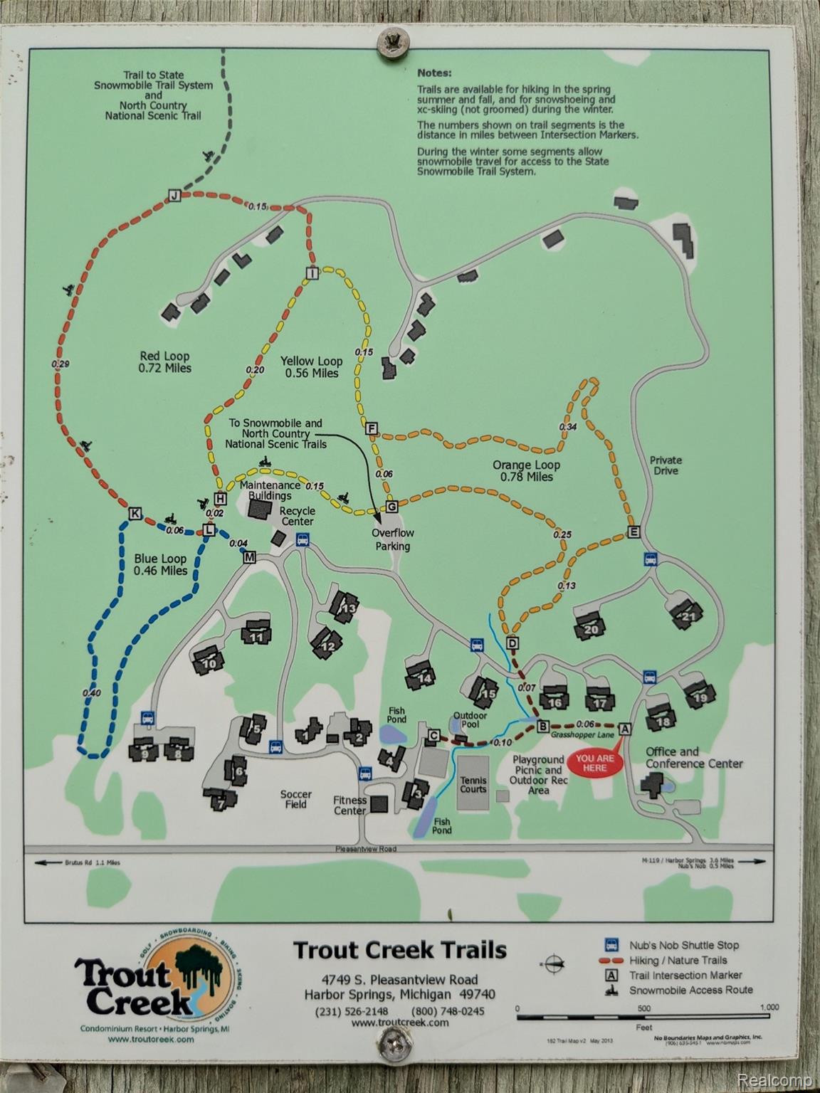 4749 South Pleasantview Road, Unit 37 Harbor Springs, MI 49740 - Photo 27 of 44 Trail Map of Trout Creek Property