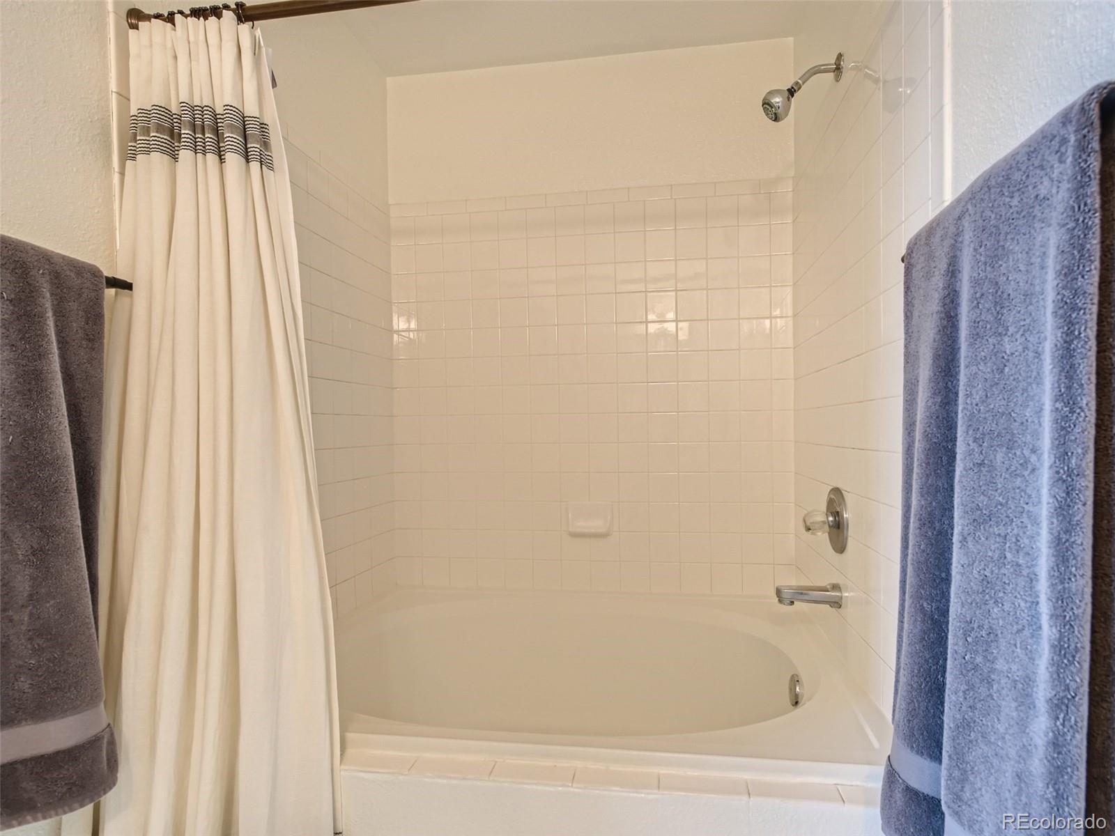 9760 South Castle Ridge Circle Highlands Ranch, CO 80129 - Photo 13 of 25 a bathroom with bathtub and shower