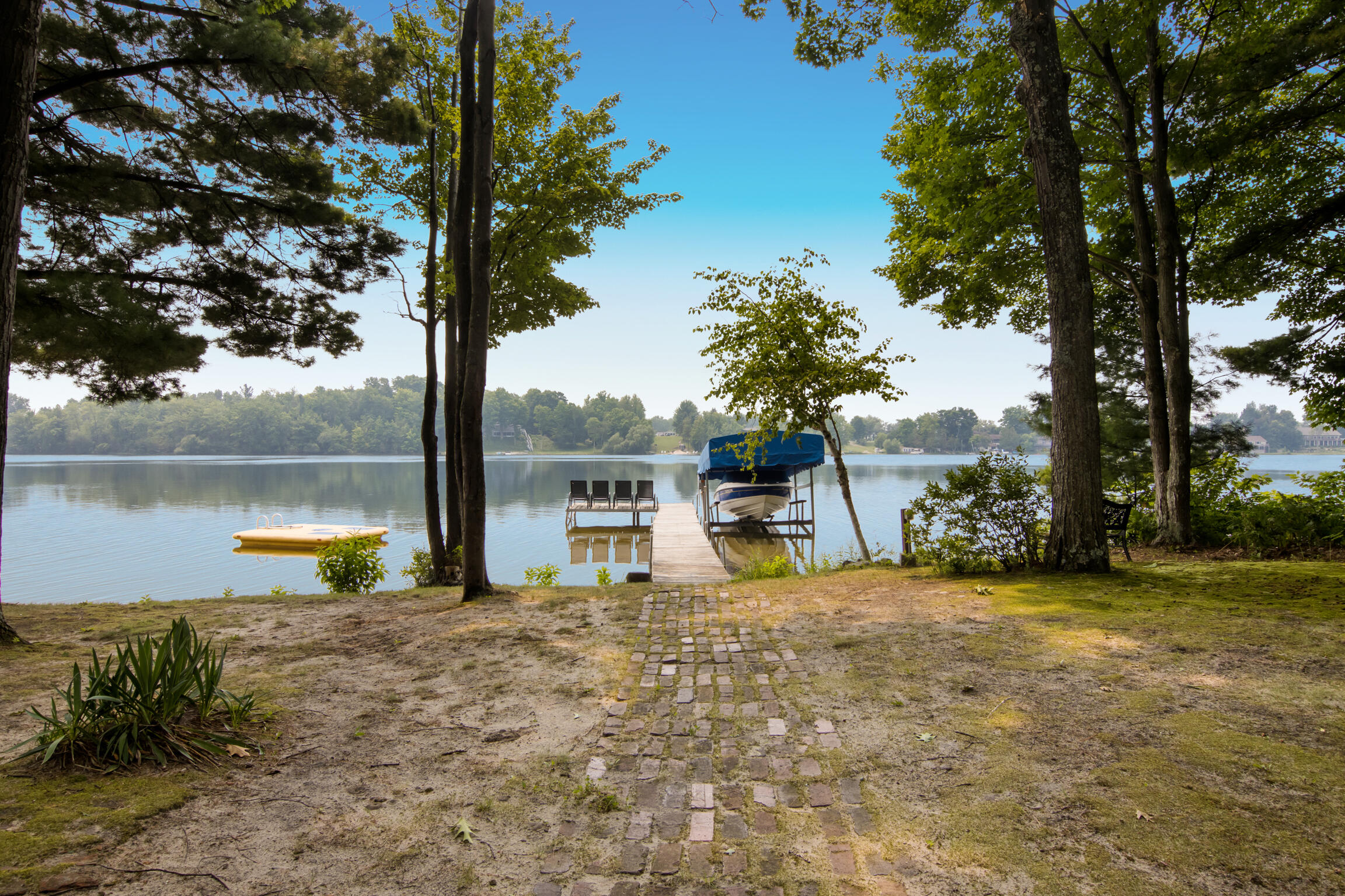 8837 Johnson Road Kaleva, MI 49645 - Photo 40 of 44 114 ft Water Frontage to Paradise