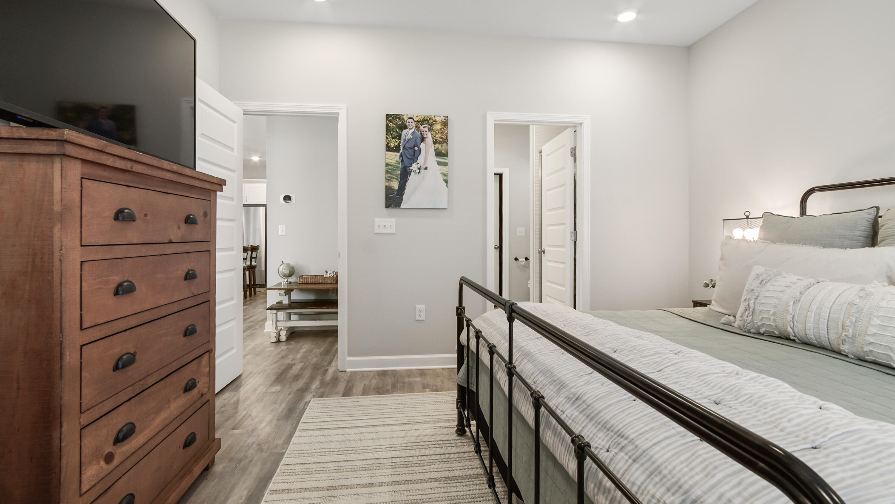 50 Jessica Court Freeport, FL 32439 - Photo 21 of 52 a bedroom with a bed and a walk in closet