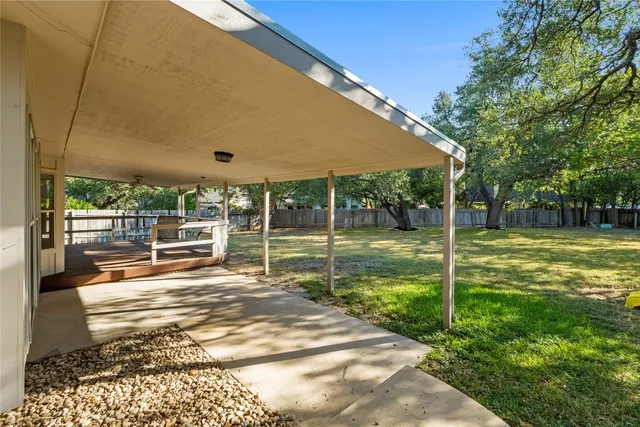 a view of outdoor space with garden