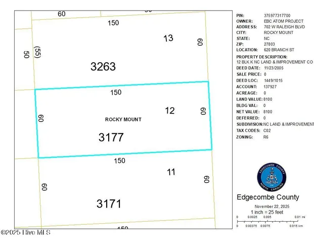 $12,000 | 620 Branch Street, Rocky Mount, NC 27801