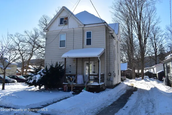 a front view of a house
