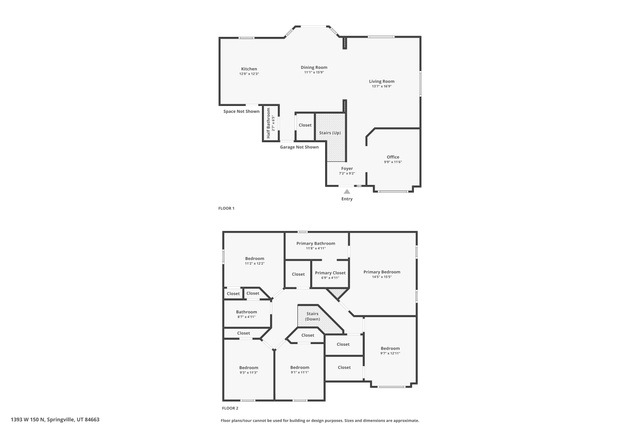 1393 West 150 North Springville, UT 84663 - Photo 31 of 31 Floor plan combined