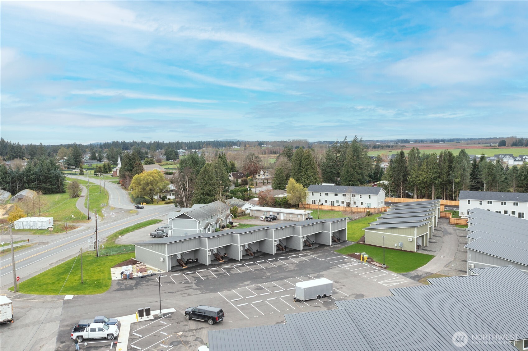 310 Everson Road, Unit C Everson, WA 98247 - Photo 12 of 37 a view of city from terrace with seating space