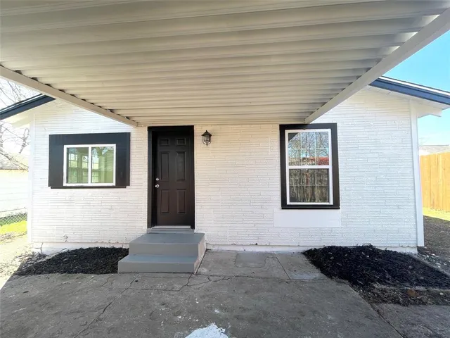 a front view of a house