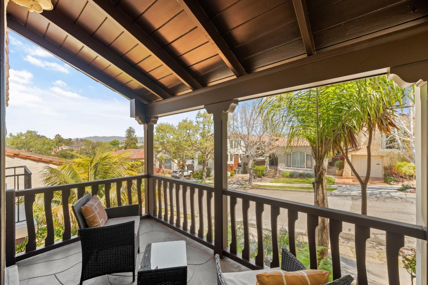 331 Elder Avenue Millbrae, CA 94030 - Photo 13 of 53 a view of a city from a balcony with furniture
