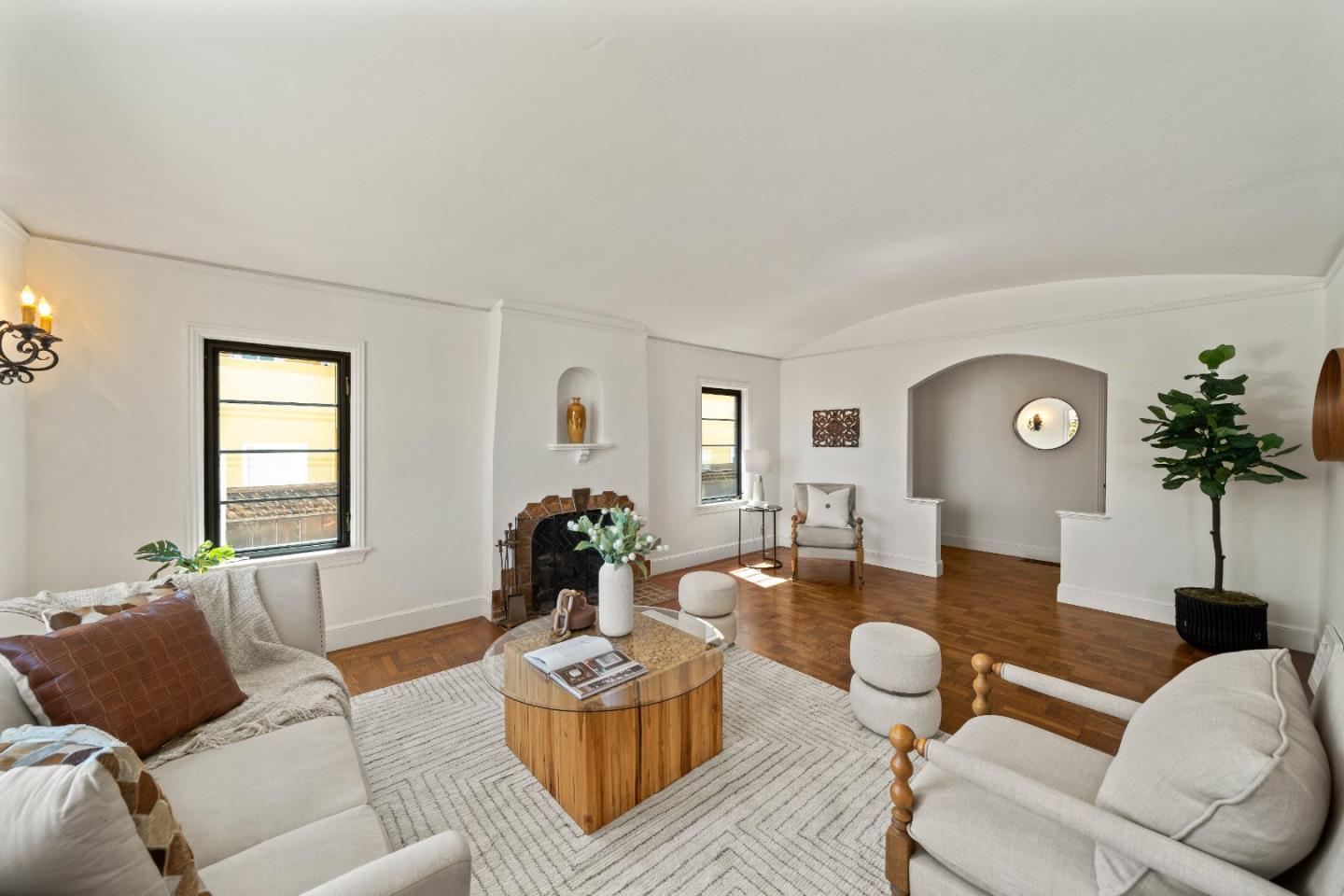 331 Elder Avenue Millbrae, CA 94030 - Photo 7 of 53 a living room with furniture potted plant and a window