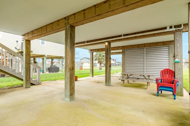 a house view with a garden space
