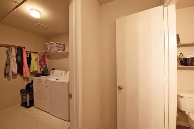 a view of a room with chairs