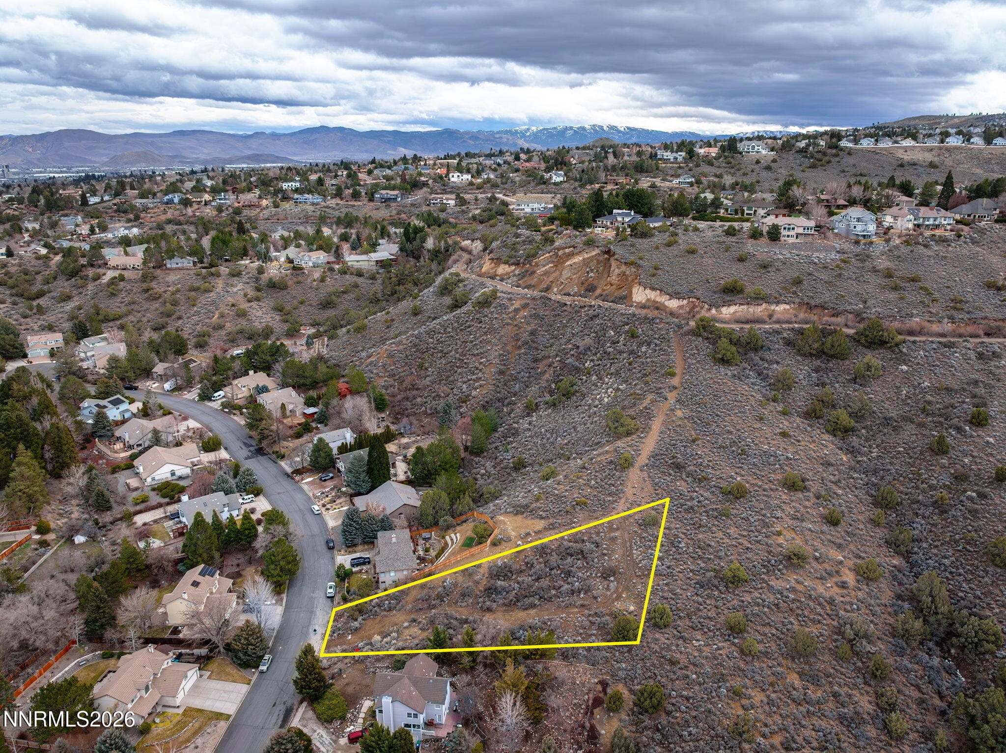 3300 Thornhill Drive Reno, NV 89509 - Photo 2 of 8 an aerial view of a house with a yard