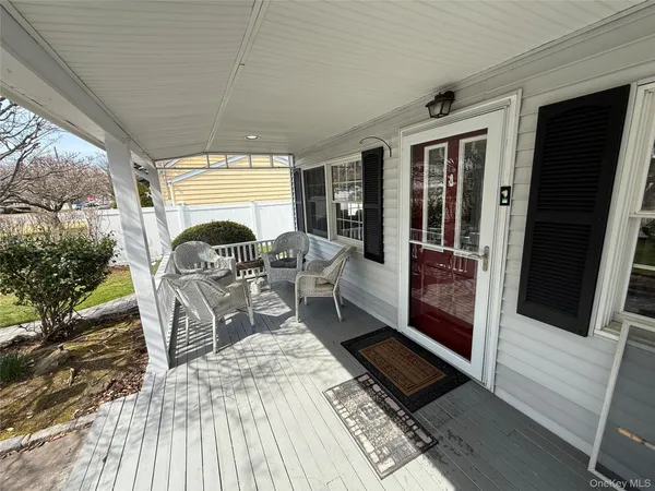 a view of outdoor space with seating area