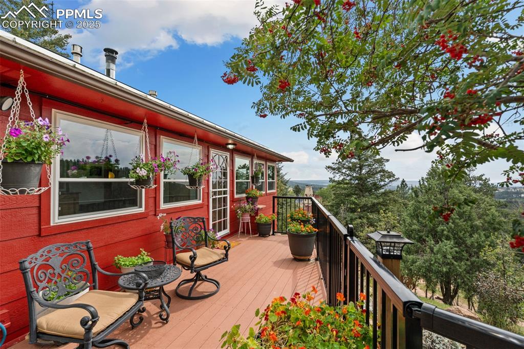 64 Highland Road Palmer Lake, CO 80133 - Photo 36 of 45 10’ x 19’ Composite Deck with Steel Railing!