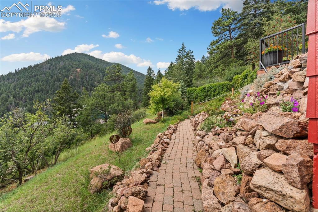 64 Highland Road Palmer Lake, CO 80133 - Photo 38 of 45 Stone Paver Walkway!