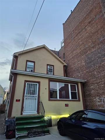 a front view of a house