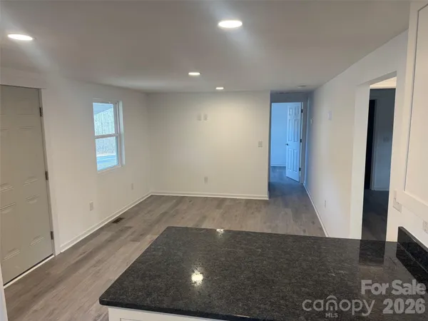 an entryway in a hall with an entryway