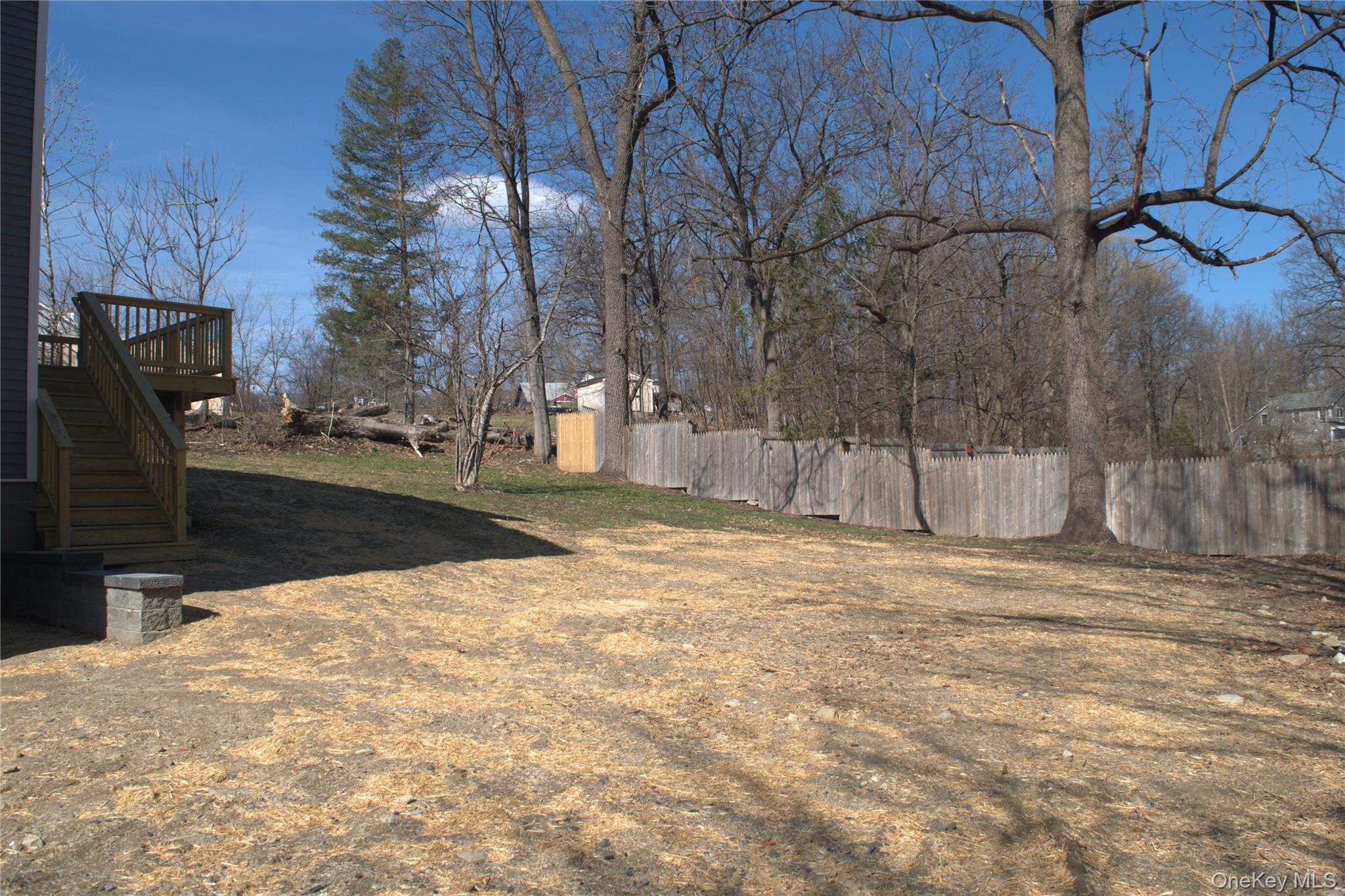 17 Maple Street Beacon, NY 12508 - Photo 31 of 35 a view of a yard with wooden fence