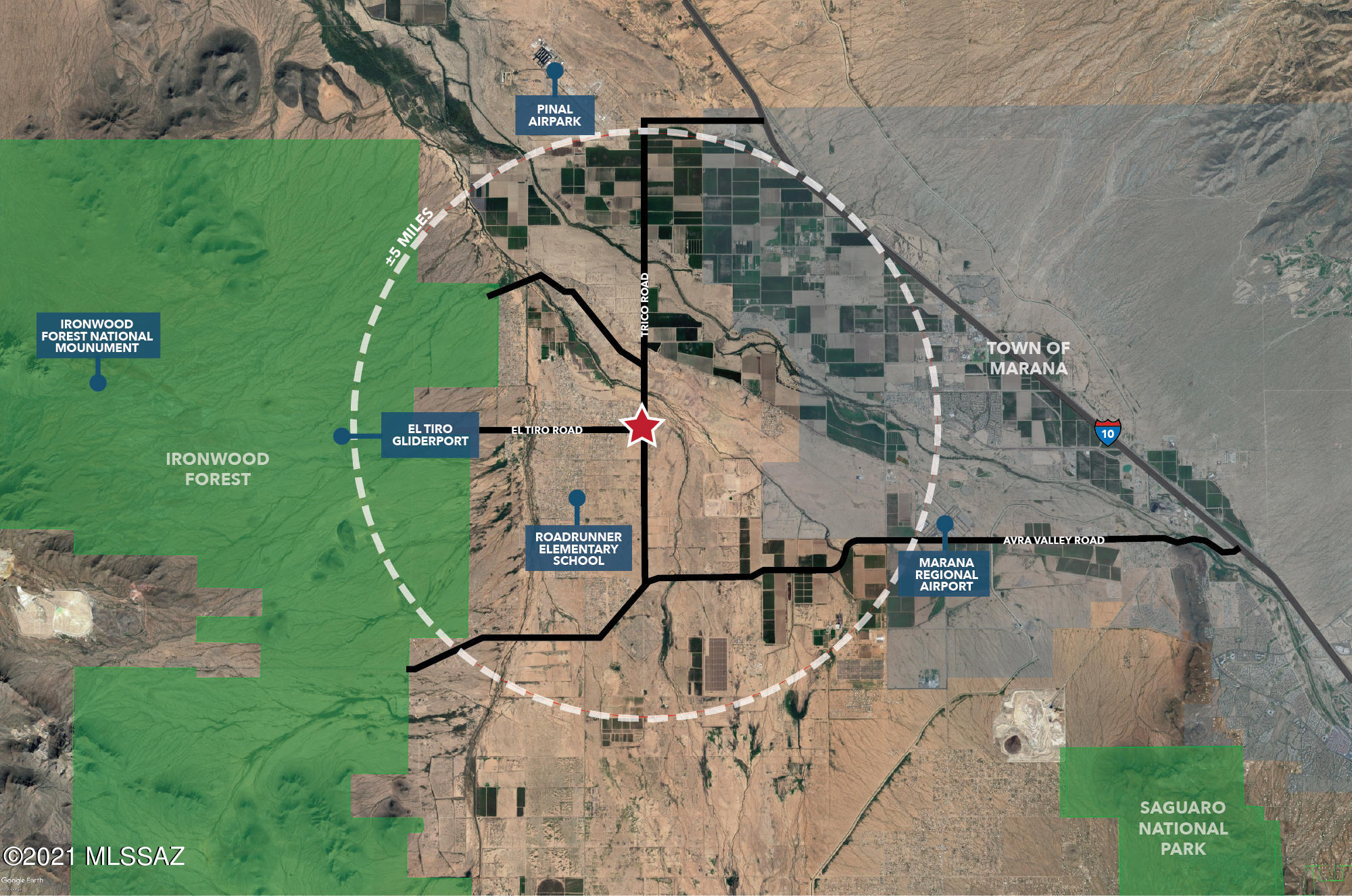 1-acre North Trico Road Marana, AZ 85653 - Photo 4 of 16 Zoom-out