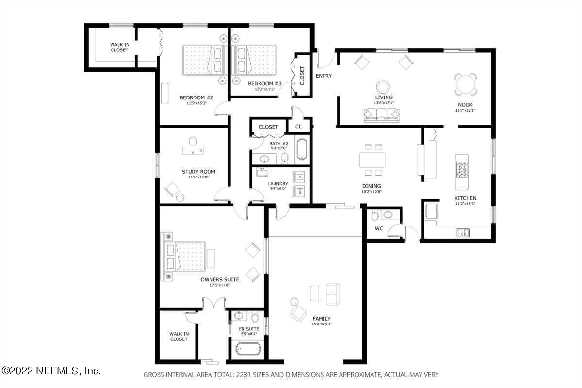 9931 Haley Road Jacksonville, FL 32257 - Photo 35 of 35 01-9931 Haley Rd Floor Plan