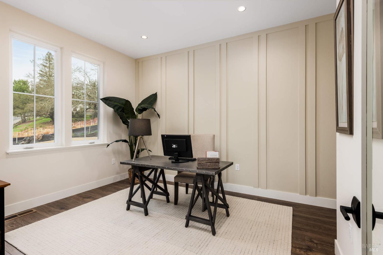 3680 Fir Ridge Drive Santa Rosa, CA 95403 - Photo 9 of 34 Downstairs office with French door entry, close to powder room.