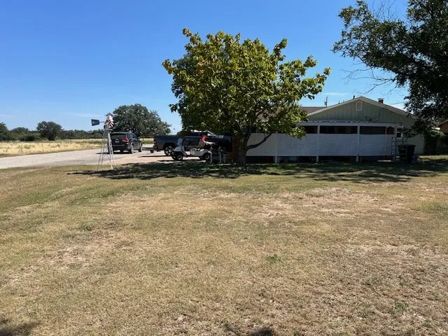 a backyard of a house