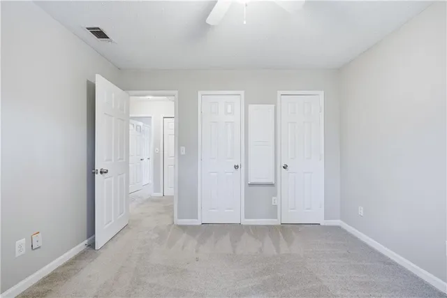 a view of an empty room