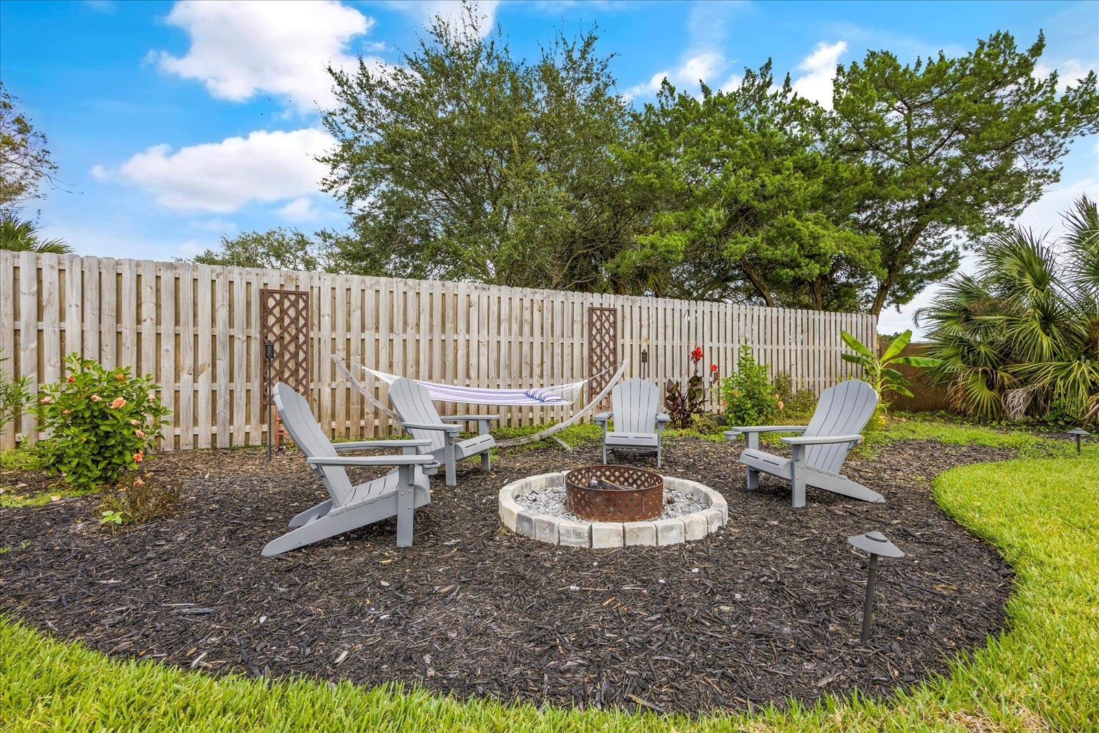 12 Dallyon Avenue St. Augustine, FL 32080 - Photo 43 of 60 a view of a chair and tables in the garden