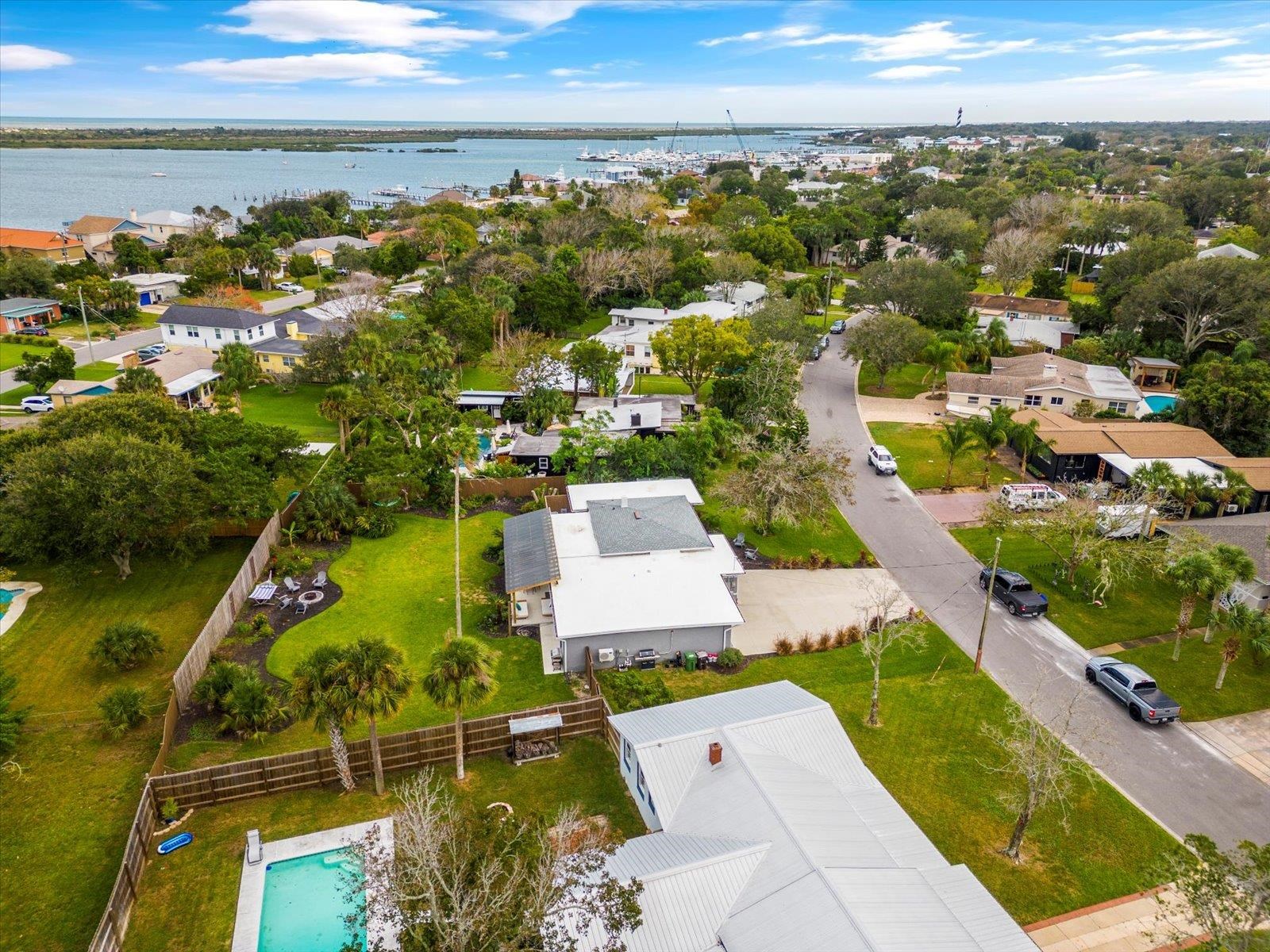 12 Dallyon Avenue St. Augustine, FL 32080 - Photo 51 of 60 an aerial view of residential houses with outdoor space