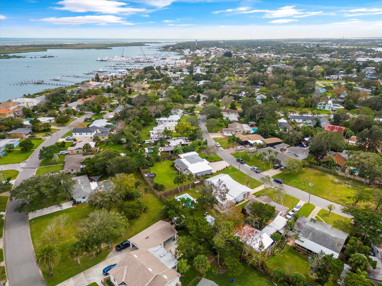 12 Dallyon Avenue St. Augustine, FL 32080 - Photo 52 of 60 an aerial view of residential houses with outdoor space