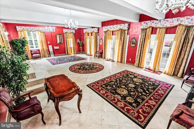 a view of room with window and couch