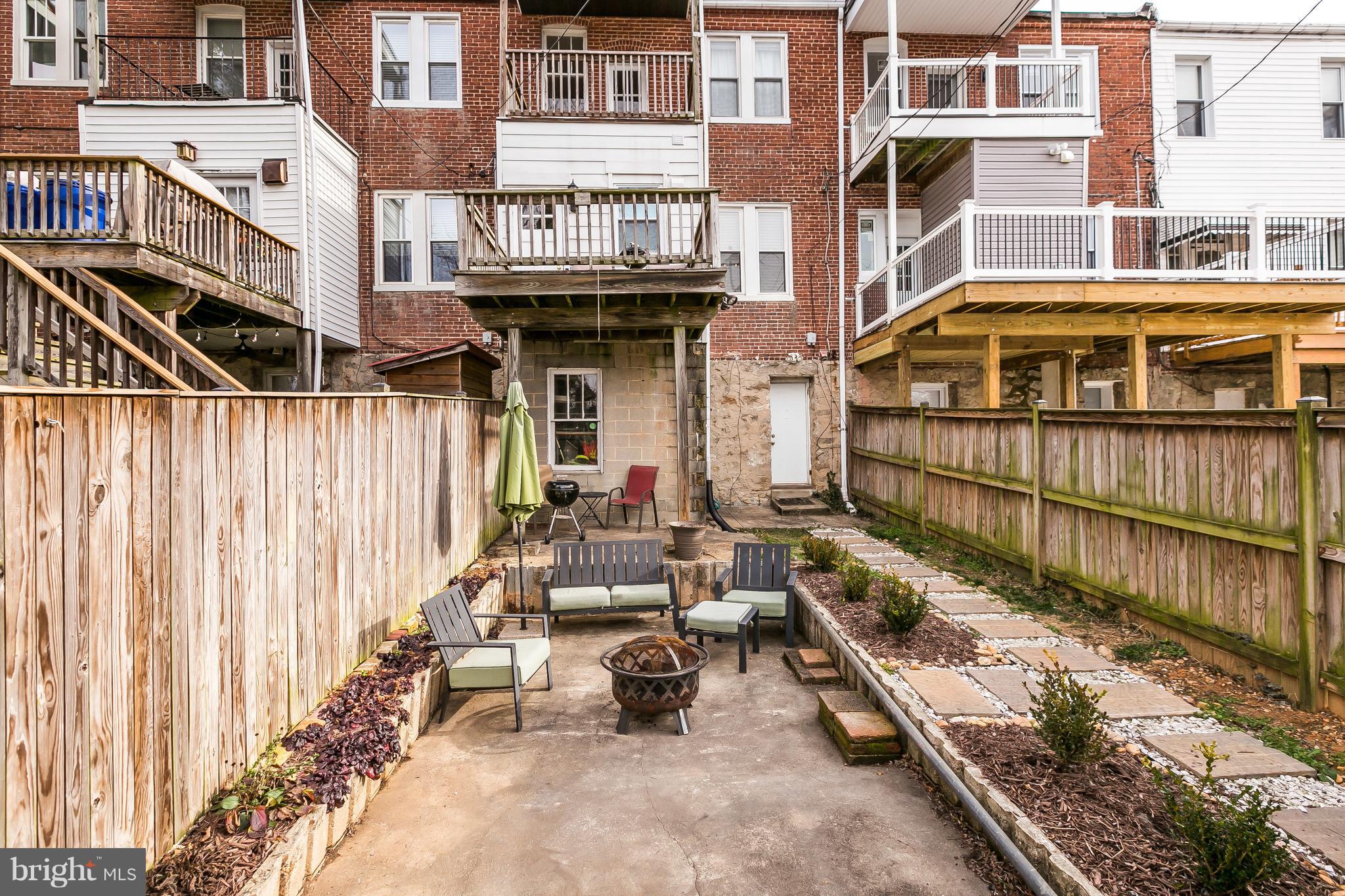 4224 Falls Road Baltimore, MD 21211 - Photo 43 of 49 Large Low Maintenance Fenced Yard