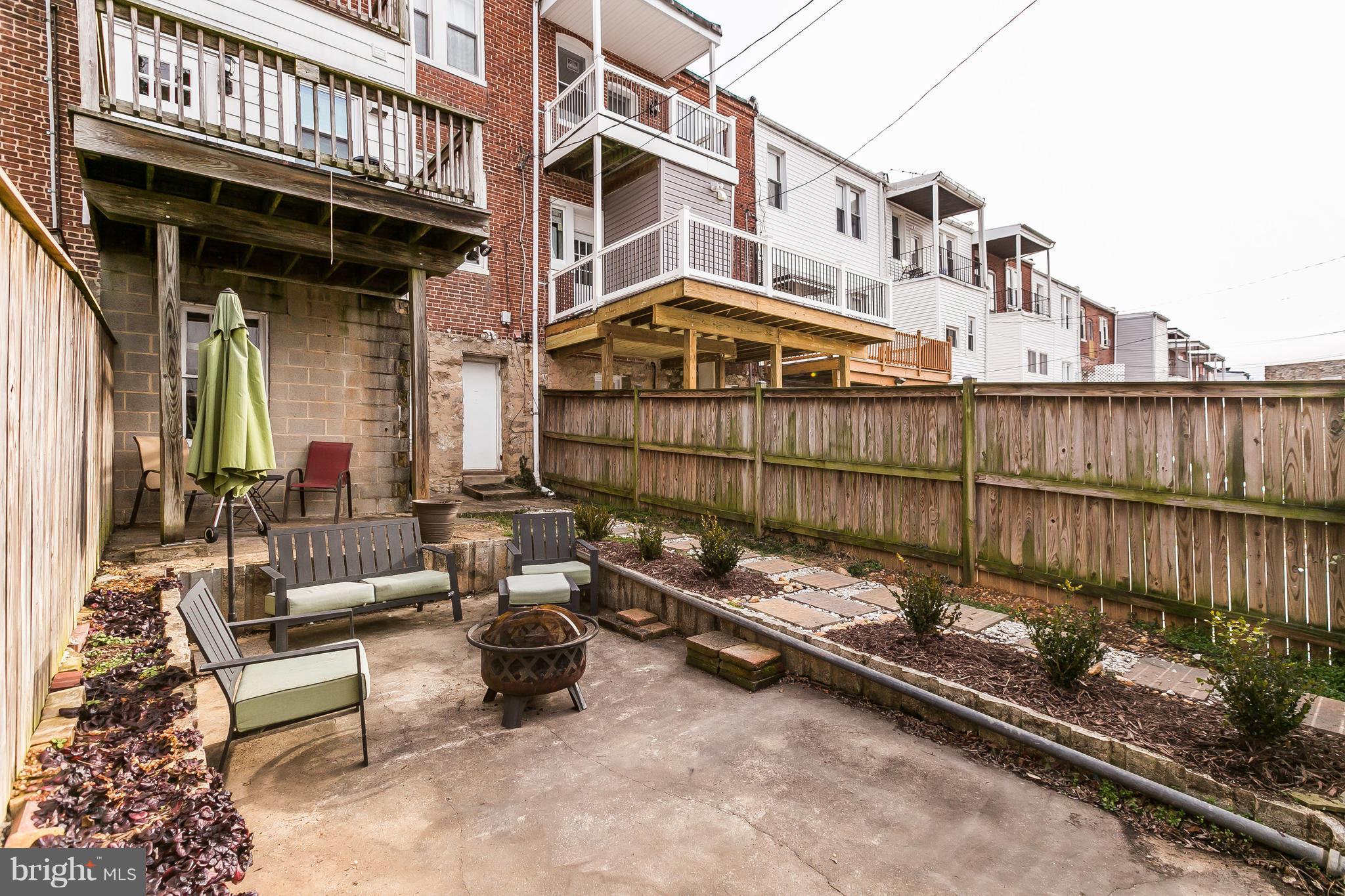 4224 Falls Road Baltimore, MD 21211 - Photo 44 of 49 Large Low Maintenance Fenced Yard