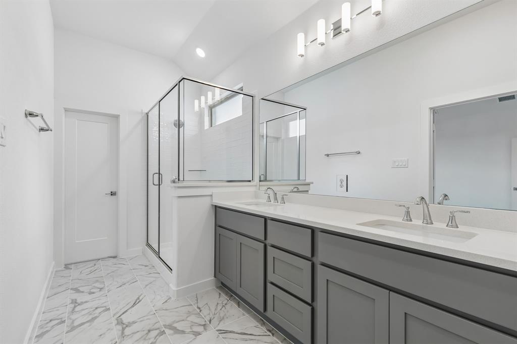 4612 Carina Road McKinney, TX 75071 - Photo 23 of 38 Primary Bathroom in the Claret home plan – REPRESENTATIVE PHOTO