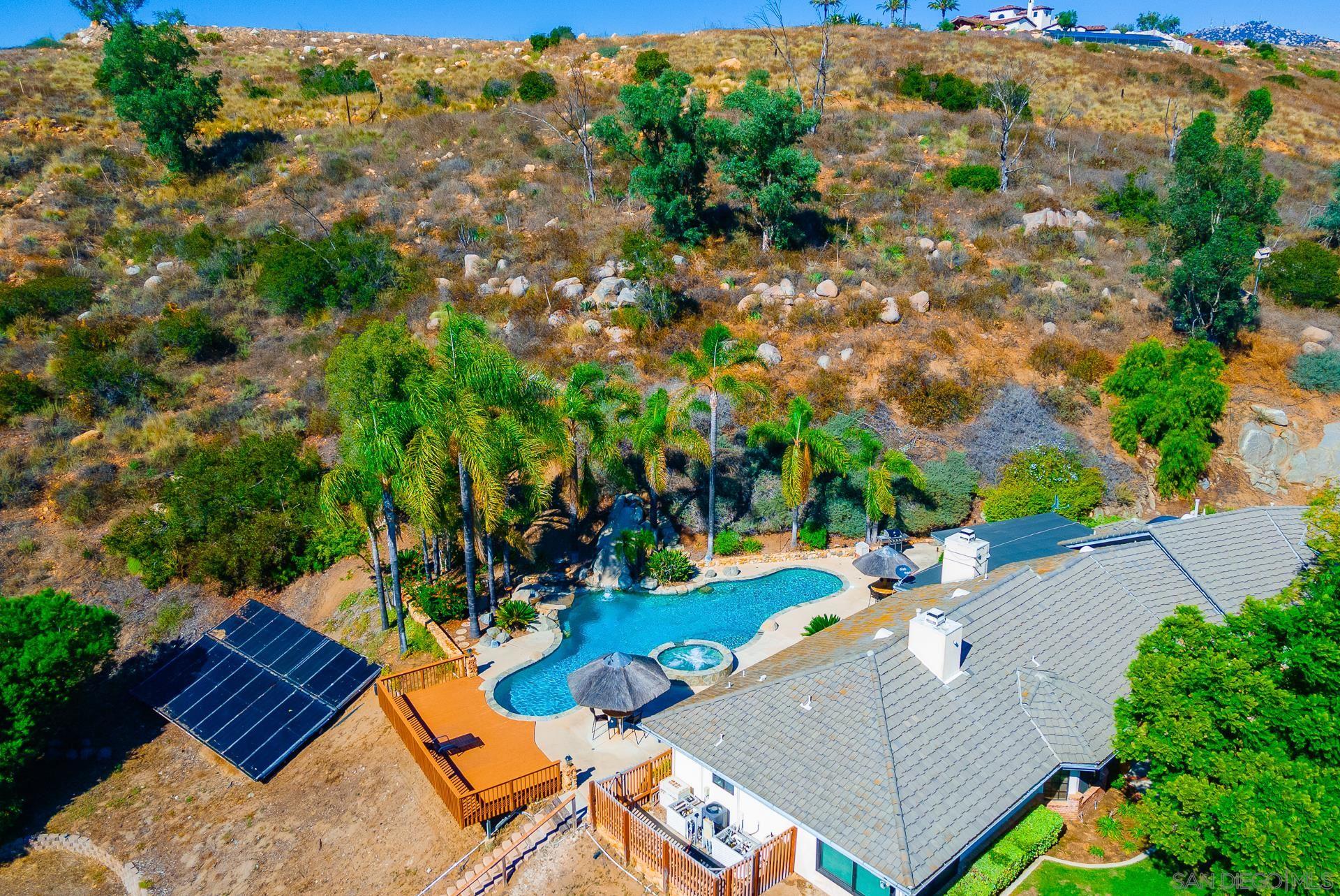 14574 Millas Road Poway, CA 92064 - Photo 75 of 75 an aerial view of a house with a yard