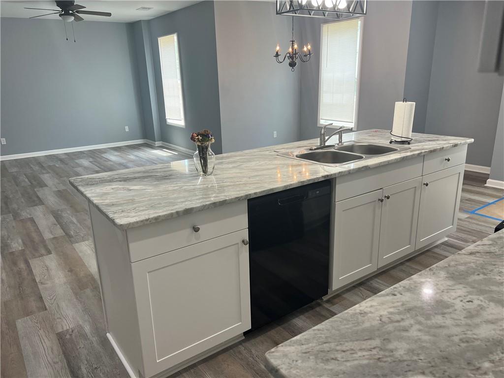 3152 Daleview Way Southwest Atlanta, GA 30331 - Photo 15 of 35 a bathroom with a granite countertop sink and a mirror