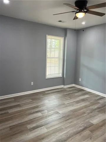 wooden floor with a window