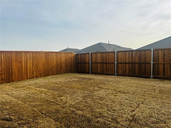 a view of wooden fence