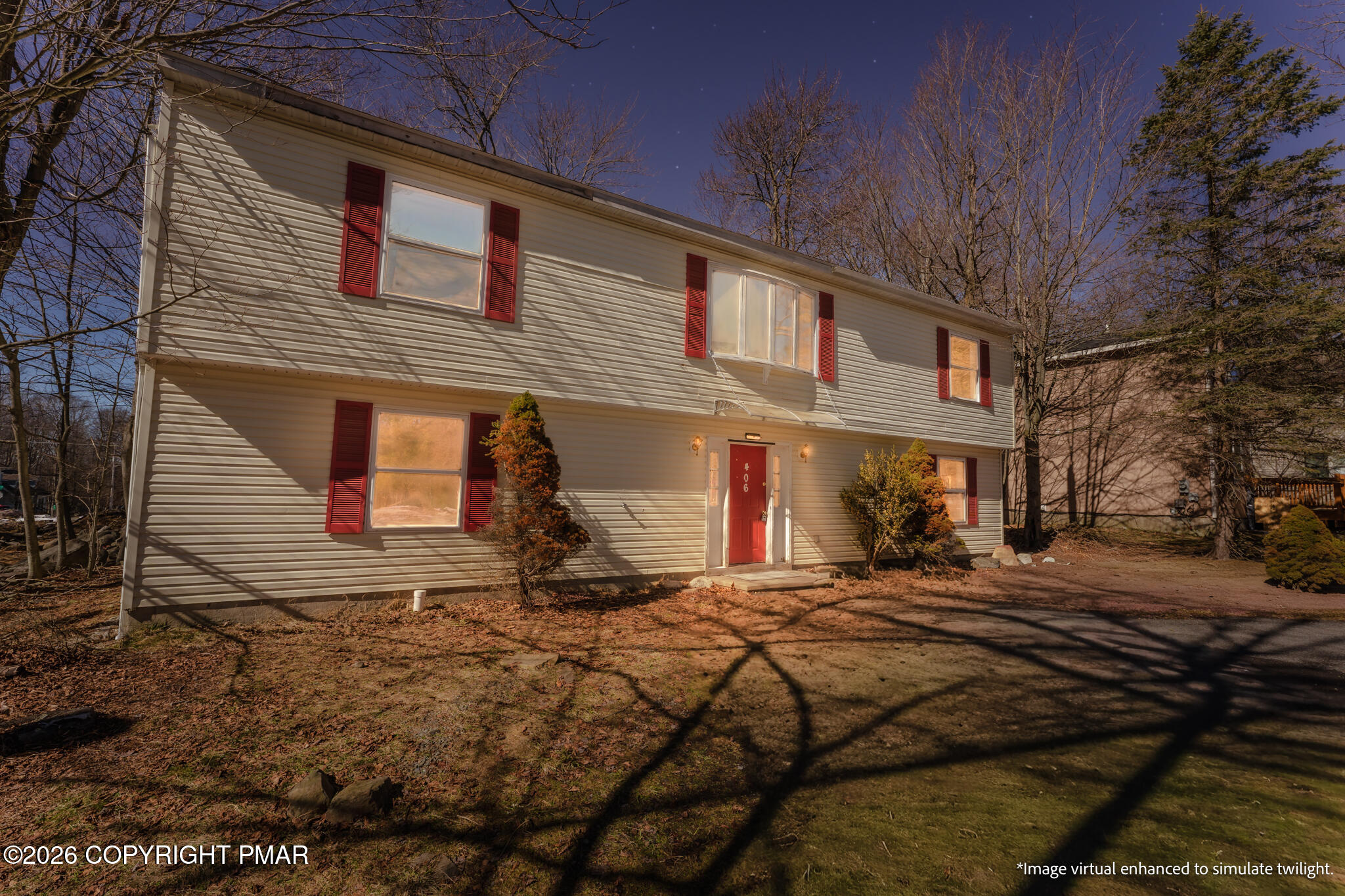 7624 Sawmill Road Tobyhanna, PA 18466 - Photo 47 of 55 7624-Sawmill-Twilight-1