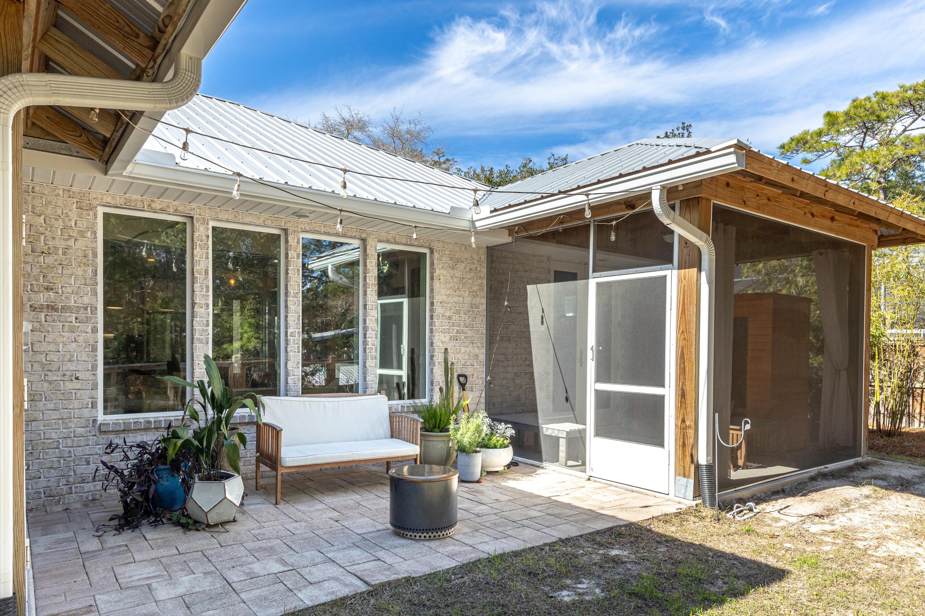 448 Ricker Avenue Santa Rosa Beach, FL 32459 - Photo 24 of 32 Back Patio & Screened-In Porches