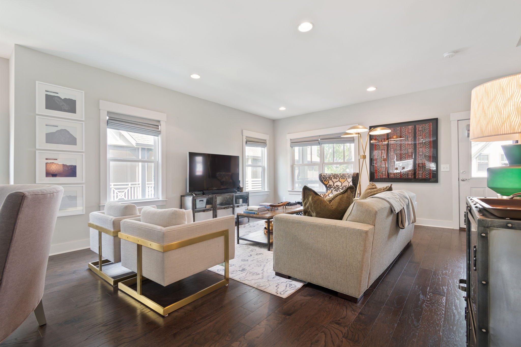 728 Centerpoint Lane Nashville, TN 37209 - Photo 12 of 45 a living room with furniture and a flat screen tv
