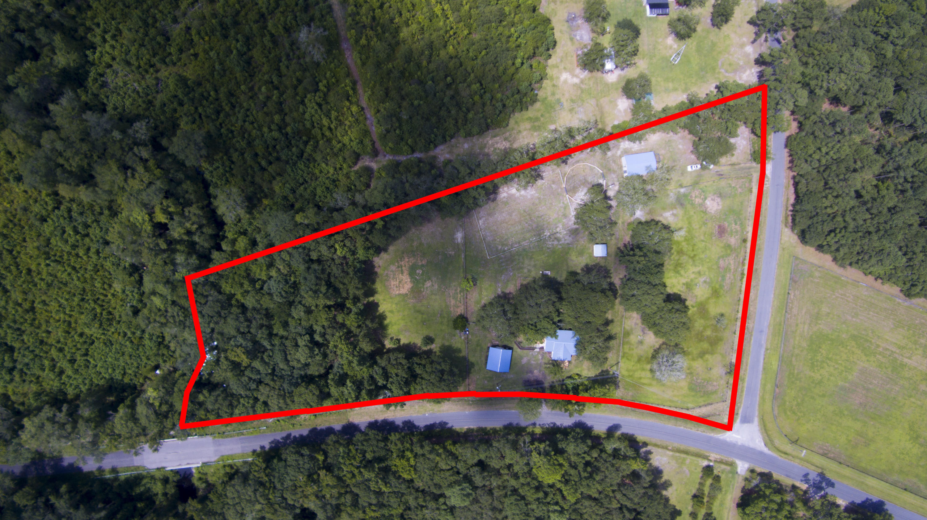 4455 Red Oak Road Cottageville, SC 29435 - Photo 7 of 41 Birds Eye View of Property