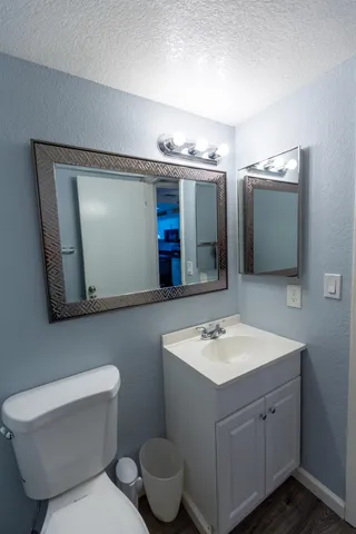 a view of outdoor space with wooden fence