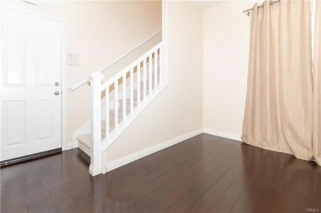 a view of entryway with stairs