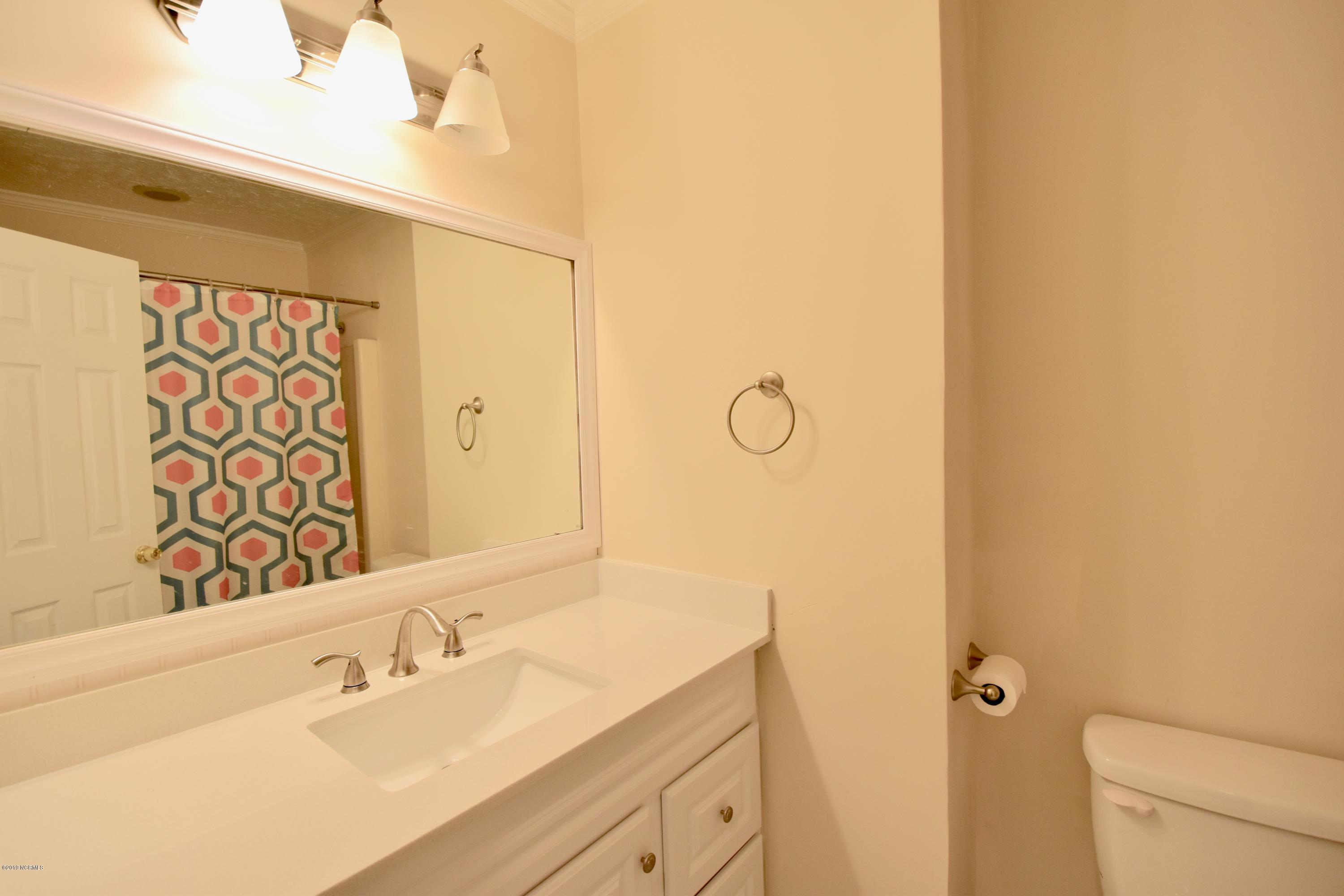 7 Logan Road Castle Hayne, NC 28429 - Photo 23 of 41 Hall guest bath. New vanity, light fixture and toilet