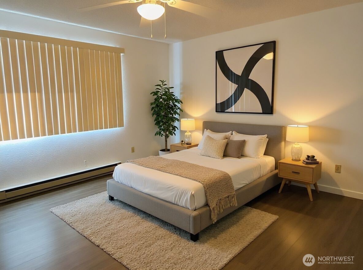 8848 Interlake Avenue North Seattle, WA 98103 - Photo 12 of 25 a bedroom with a bed and window