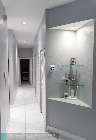 a view of the hallway